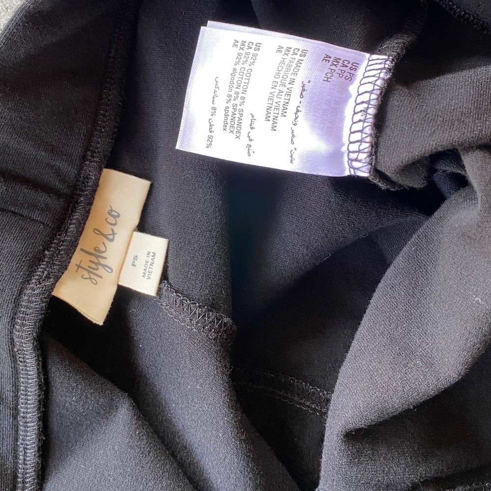 Petite Side Zip w Studs High Rise Skinny Leggings - Picture 6 of 6